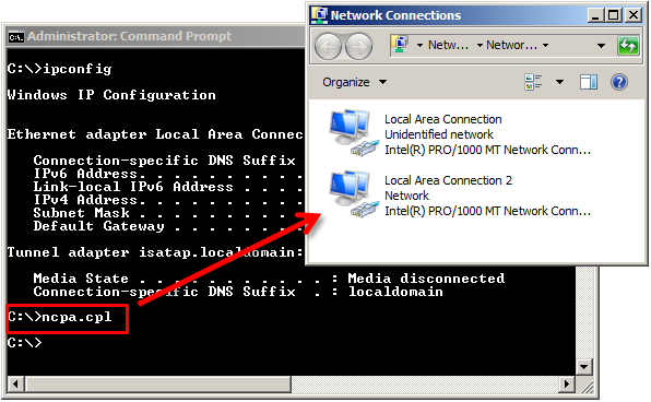 Quickly access the network settings through ncpa.cpl ...