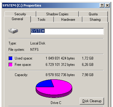 Reclaim disk space from thin virtual disks