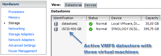 Как подключить том vmfs к windows